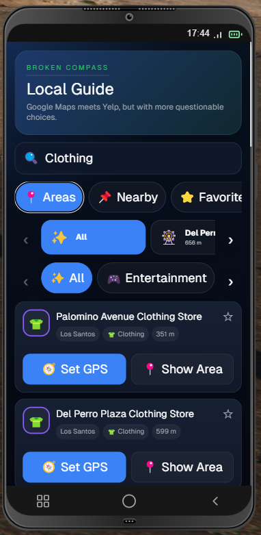 Directory App Clothing Search